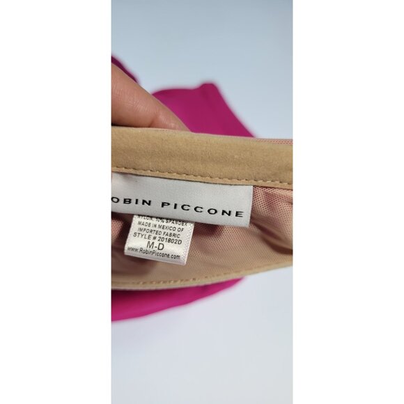 Robin Piccone Bikini Swim Top Underwire  Cup D Fuisha Bottom High Weist Sz M#0 - Picture 4 of 10